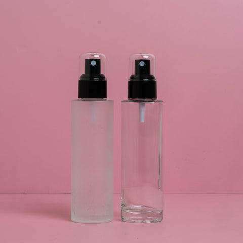 100Ml Glass Bottle With Black Mist Sprayer