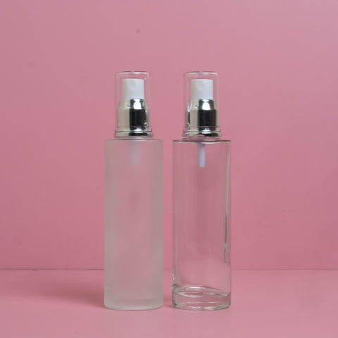 100Ml Glass Bottle With Silver Mist Sprayer