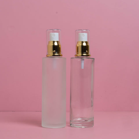 100Ml Glass Bottle With Gold Mist Sprayer