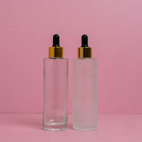 100Ml Glass Bottle With Gold Black Dropper