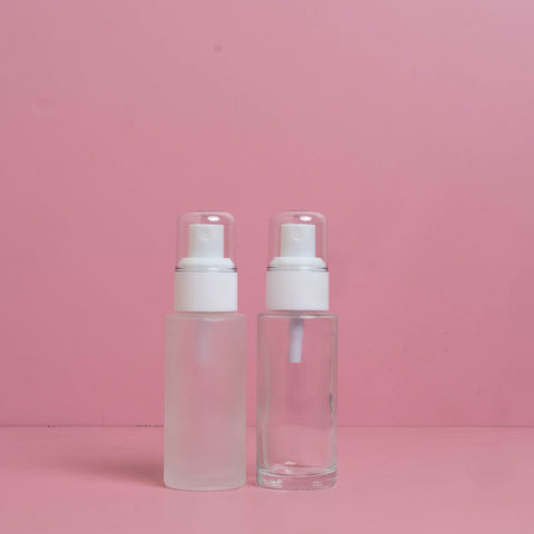 50Ml Glass Bottle With White Mist Sprayers