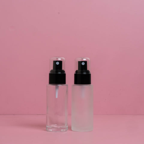 50Ml Glass Bottle With Black Mist Sprayer