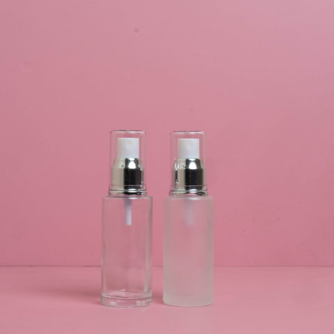 50Ml Glass Bottle With Silver Mist Sprayer