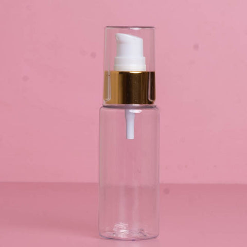 60Ml Pet Bottle With Gold Treatment Pump