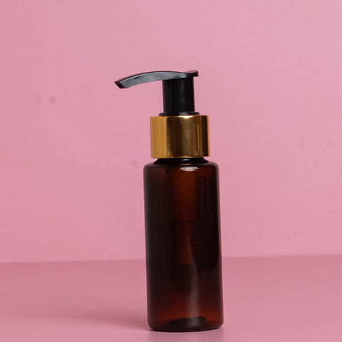 60Ml Pet Bottle With Old Gold Black Lotion Pump