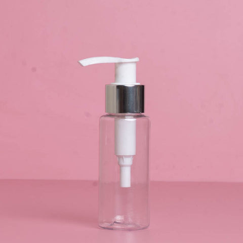 60Ml Pet Bottle With Silver White Lotion Pumps