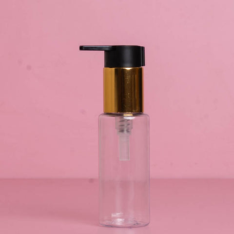 60Ml Pet Bottle With New Gold & Black Lotion Pump