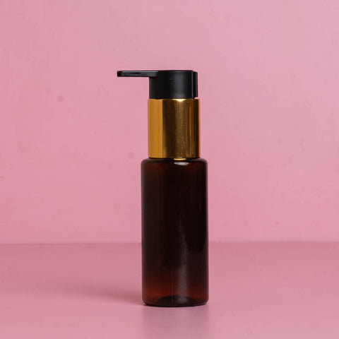 60Ml Pet Bottle With New Gold & Black Lotion Pump