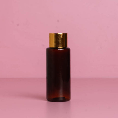 60Ml Pet Bottle With Gold Shiny Screw Cap