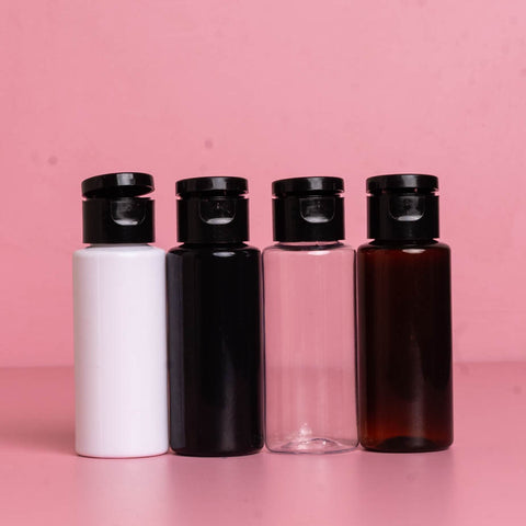 60Ml Pet Bottle With Black Flip Cap