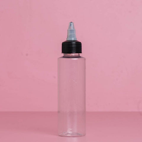 100Ml Pet Bottle With Black Applicator With Clear Top