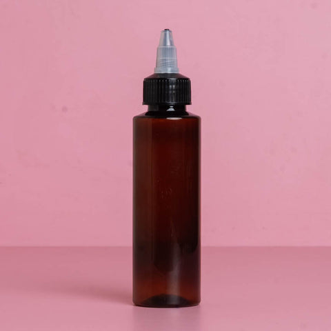 100Ml Pet Bottle With Black Applicator With Clear Top