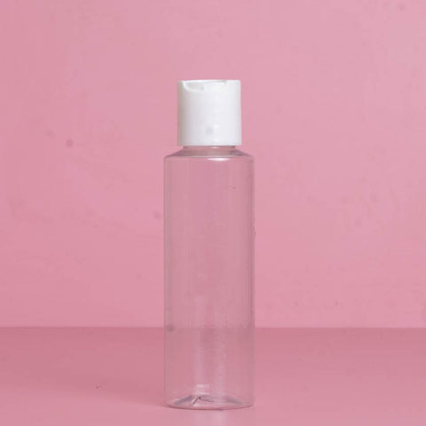 100Ml Pet Bottle With White Press Cap