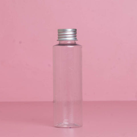 100Ml Pet Bottle With Silver Aluminium Screw Cap