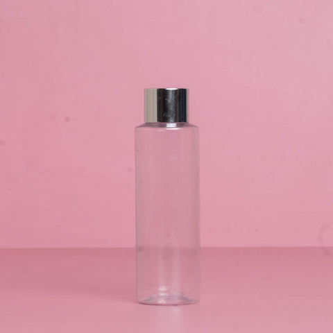 100Ml Pet Bottle With Silver Shinny Screw Cap