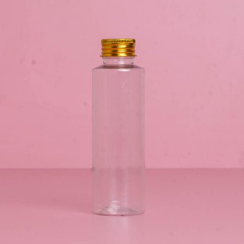 100Ml Pet Bottle With Gold Aluminium Screw Caps