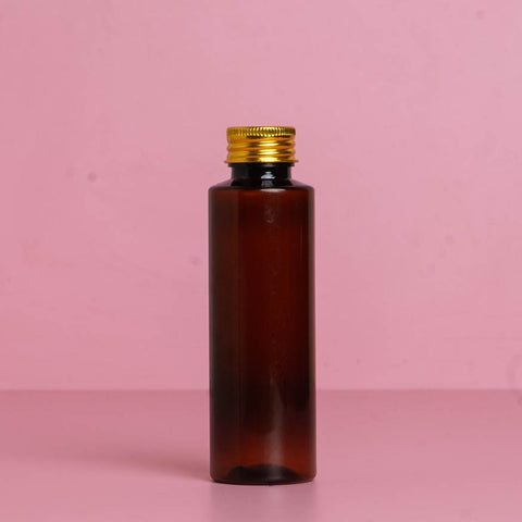 100Ml Pet Bottle With Gold Aluminium Screw Caps