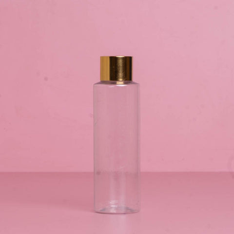 100Ml Pet Bottle With Gold Shinny Screw Caps