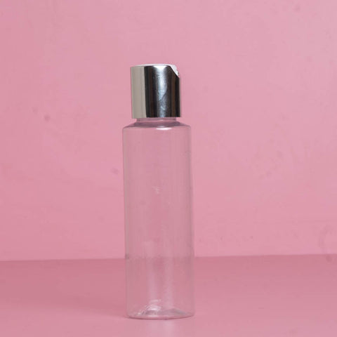 100Ml Pet Bottle With Silver Press Cap