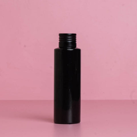 100Ml Pet Bottle With Matte Black Aluminium Screw Cap