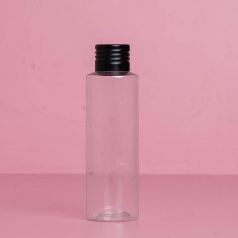 100Ml Pet Bottle With Matte Black Aluminium Screw Cap