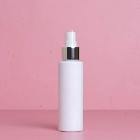 100Ml Pet Bottle With Silver Mist Spray