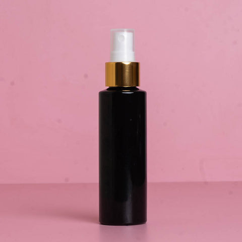 100Ml Pet Bottle With Gold Mist Spray