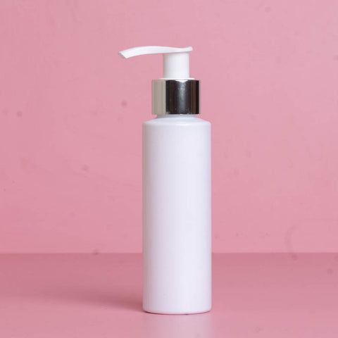 100Ml Pet Bottle With Silver White Lotion Pump