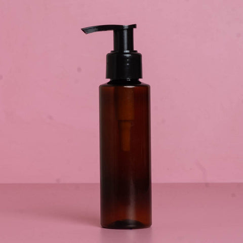 100Ml Pet Bottle With Old Black Lotion Pump