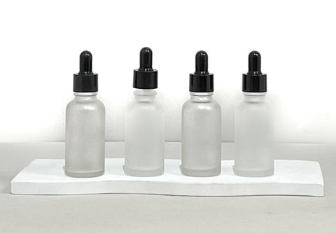30Ml Glass Bottle With Black Smooth Tamper Proof Dropper (Round)