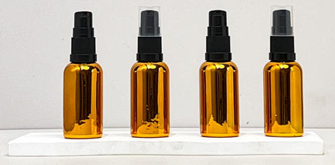 30Ml Glass Bottle With Black Treatment Pump (Round)