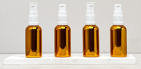 30Ml Glass Bottle With White Treatment Pump (Round)