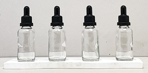 30Ml Glass Bottle With Black Tamper Proof Dropper (Round)