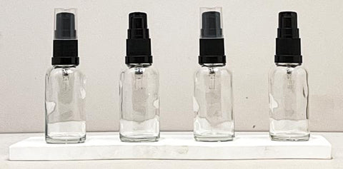 30Ml Glass Bottle With Black Treatment Pump (Round)