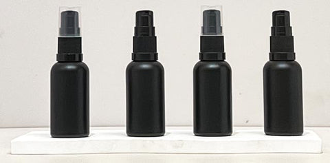 30Ml Glass Bottle With Black Treatment Pump (Round)