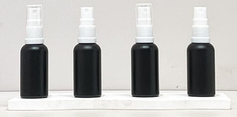 30Ml Glass Bottle With White Mist Sprayer (Round)