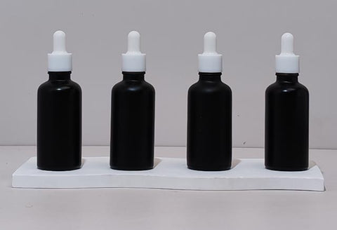 50Ml Glass Bottle With Plain White Dropper (Round)