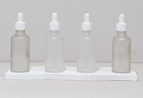 50Ml Glass Bottle With Plain White Dropper (Round)