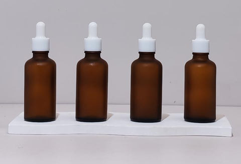 50Ml Glass Bottle With Plain White Dropper (Round)