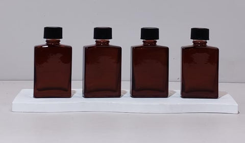 30ml Amber Rectangle Glass Bottles