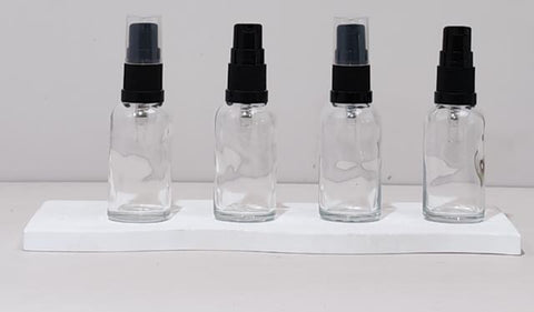 30Ml Glass Botte With Black Treatment Pump (Round)