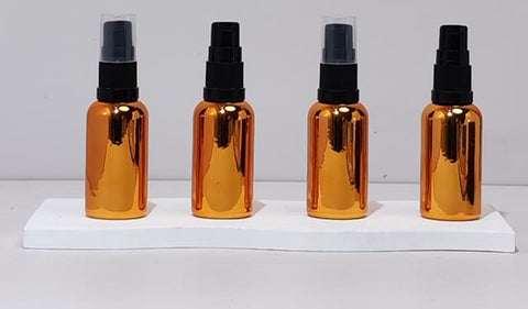 30Ml Glass Botte With Black Treatment Pump (Round)