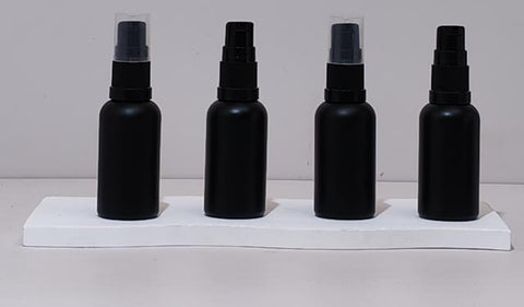 30Ml Glass Botte With Black Treatment Pump (Round)