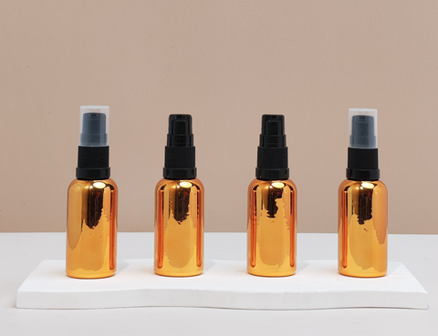30Ml Glass Bottle With Black Treatment Pump (Round)