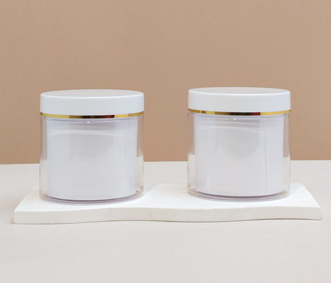 300g Double Layer Jar With Gold Strip