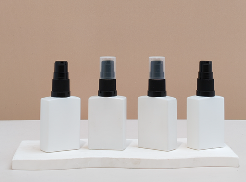 30ml Matte White Rectangle Glass Bottle