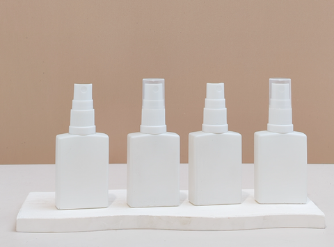 30ml Matte White Rectangle Glass Bottle