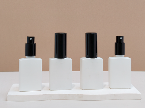 30ml Matte White Rectangle Glass Bottle
