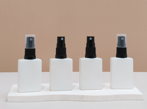 30ml Matte White Rectangle Glass Bottle