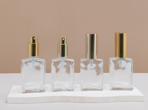 30ml Clear Rectangle Glass Bottles
